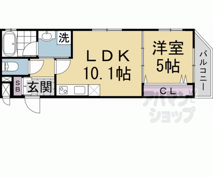 【ベラジオ京都円町】間取