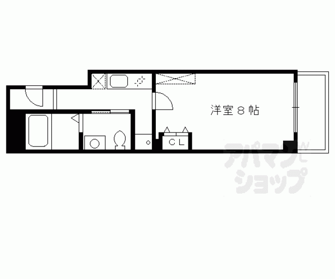 【フラッティＫ＆Ｓ千本寺之内】間取