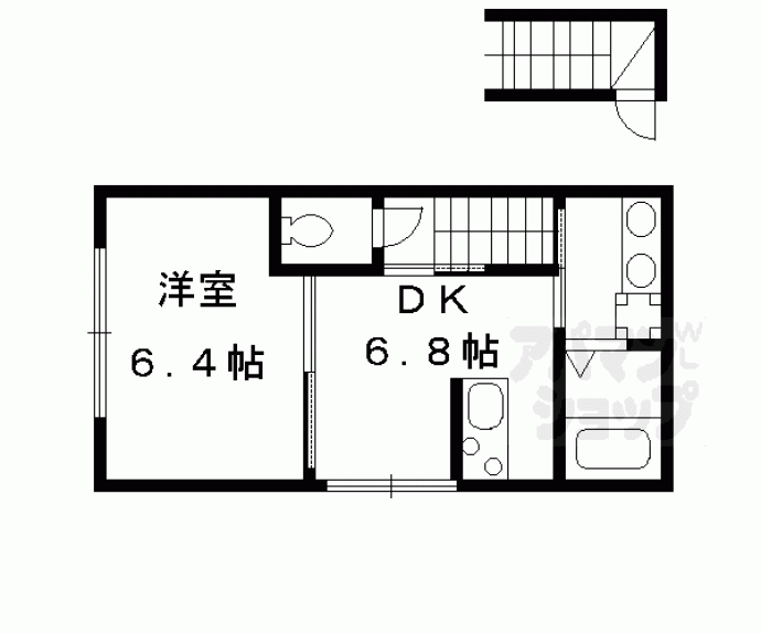 【西上善寺町アパートⅠ】間取