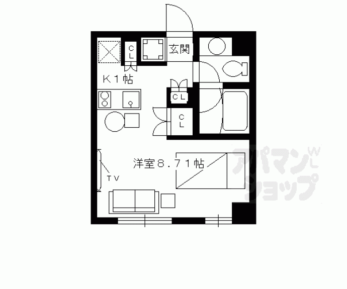 【Ｃｏｔｏ　Ｇｌａｎｃｅ御所北】間取