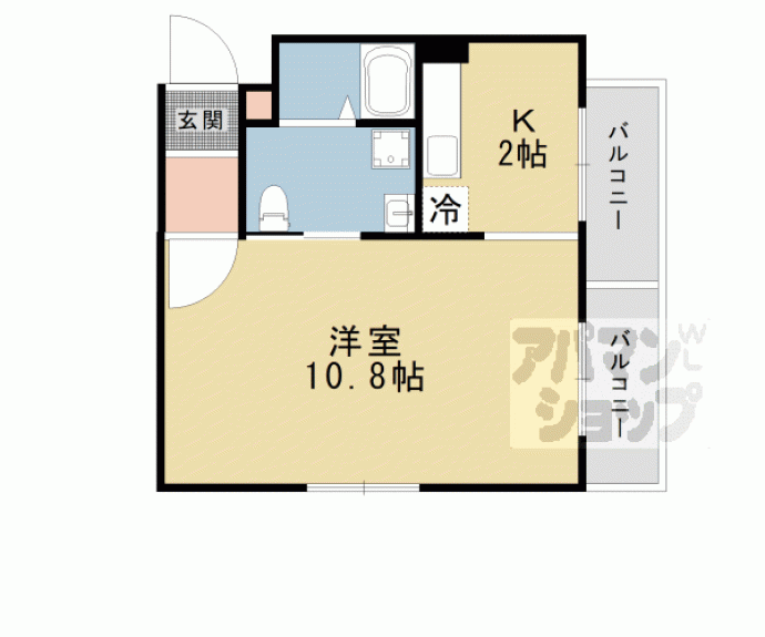 【ＧＡＲＮＥＴ　ＲＥＳＩＤＥＮＣＥ　北野白梅一番館】間取