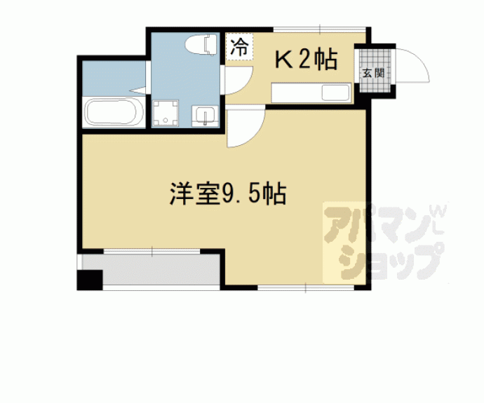 【ＧＡＲＮＥＴ　ＲＥＳＩＤＥＮＣＥ　北野白梅一番館】間取