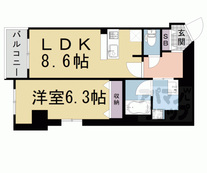 【ベラジオ京都西陣】間取