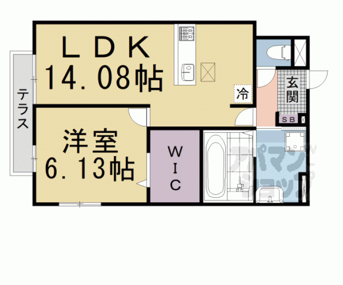 【（仮称）上京区下之町共同住宅】間取