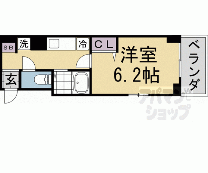 【キャンパスヴィレッジ京都今出川通】間取