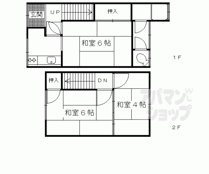 【久我森の宮町の中河原聡貸家】間取