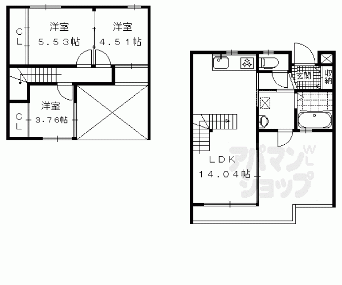 【コートハウス伏見桃山】間取