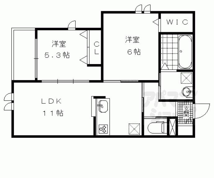 【ラシーヌ藤森】間取