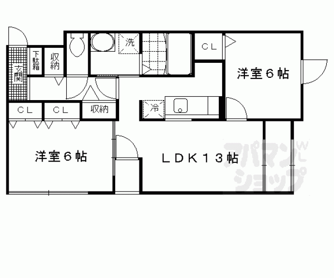 【Ｒｅｓｉｄｅｎｃｅ槇島】間取