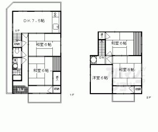 【深草大亀谷大山町貸家】