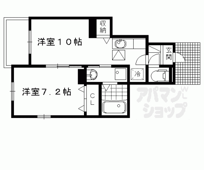 【ジュネビーブ　Ⅰ】間取