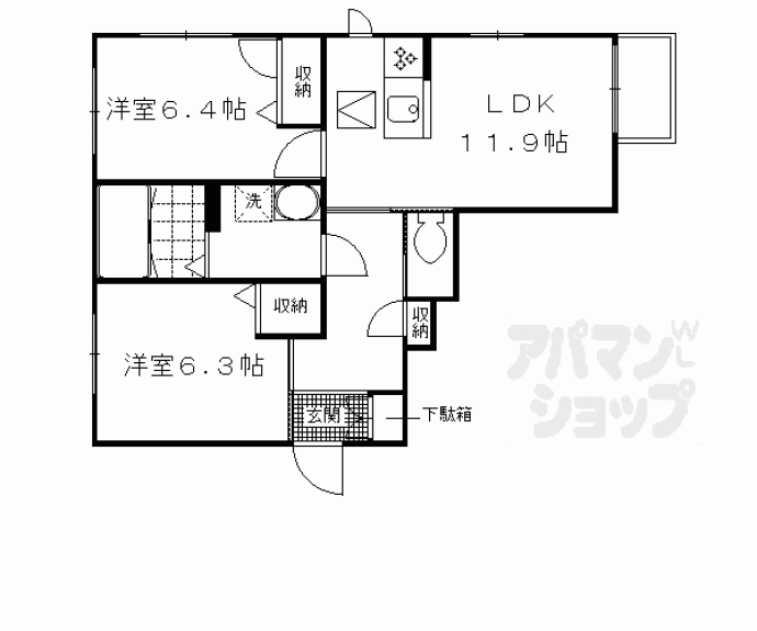 【リ・シャトー伏見】間取