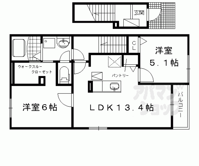 【Ｌｉｅｒｒｅ淀南Ⅱ】間取