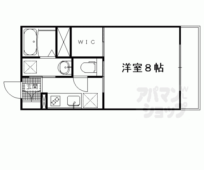 【深草直違橋南１丁目マンション】間取