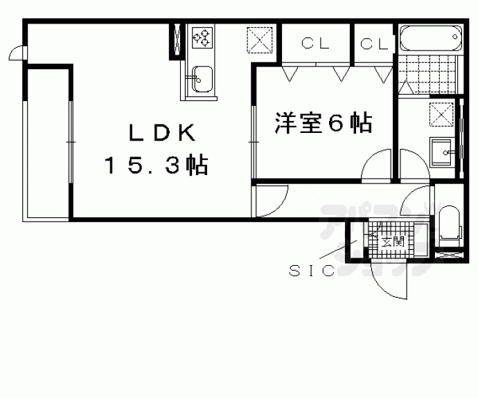 【ラシーネ伏見弐番館】間取