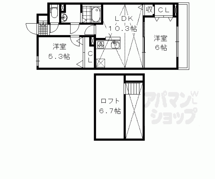 【プリムローズⅢ】間取