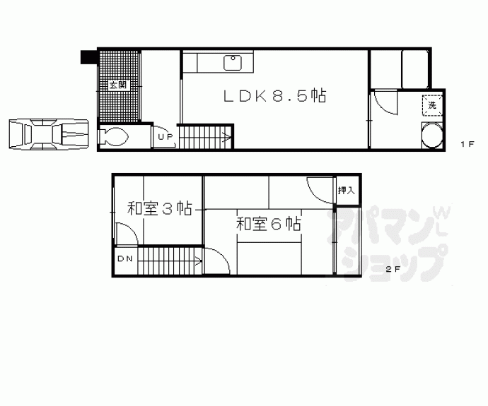 【納所薬師堂戸建】間取