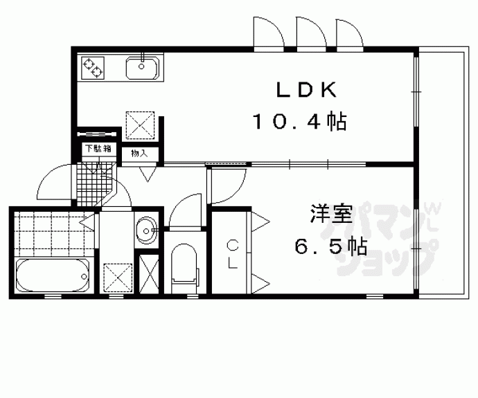 【フォレス鳥羽Ⅰ・Ⅱ】間取