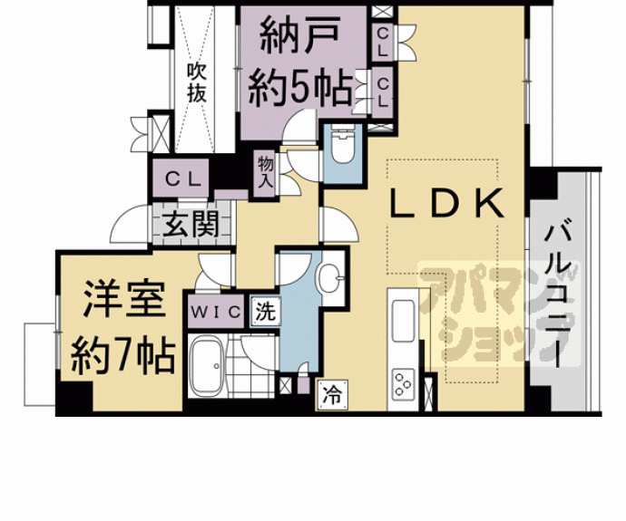 【ライオンズ伏見桃山指月城】間取