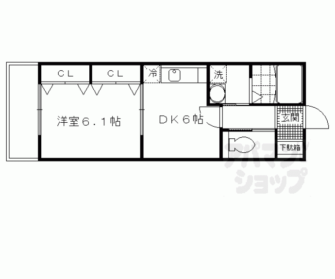 【向島本丸町マンション】間取