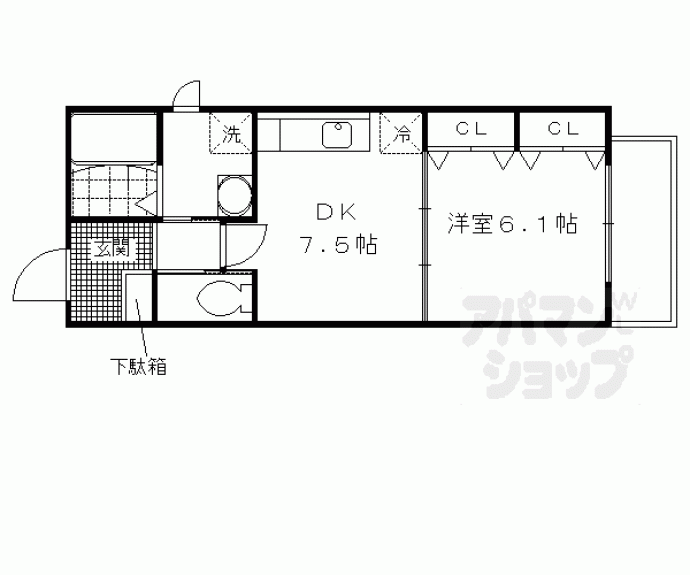 【向島本丸町マンション】間取