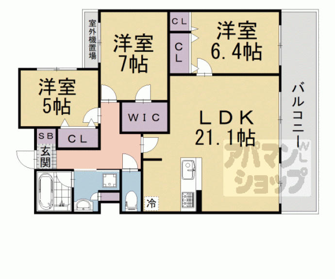 【エスリード伏見丹波橋】間取