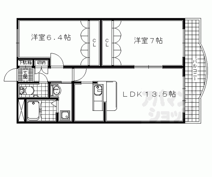 【サン・フォレスト久御山】間取