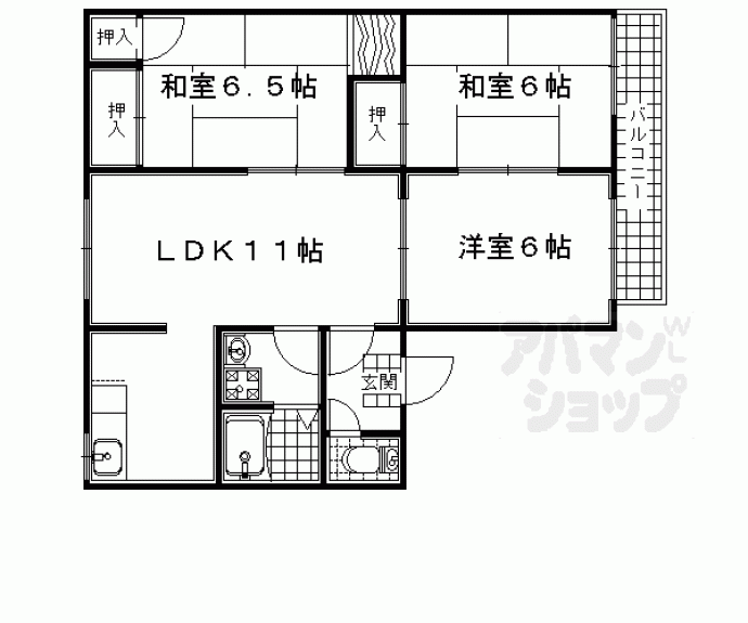 【サル　ドゥ　セジュール】間取