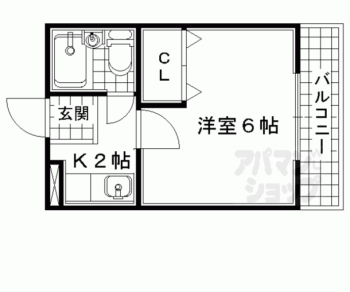 【ベルメゾン２番館】間取