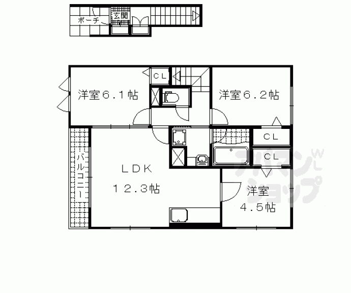 【ヴェール桃山】間取