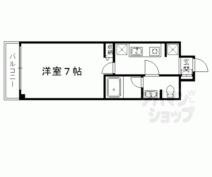 【ＧＡＲＮＥＴ　ＲＥＳＩＤＥＮＣＥ　伏見稲荷】間取