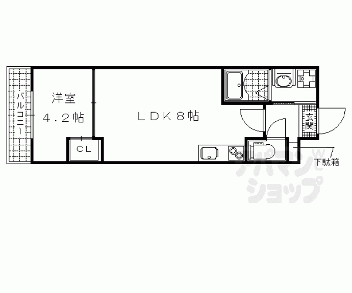 【サクシード伏見車町１ｓｔ】間取