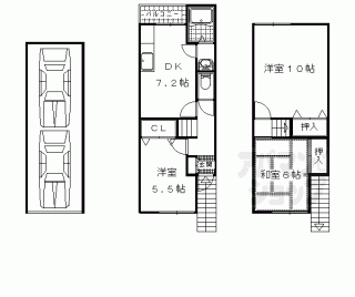 【羽束師鴨川町貸家】