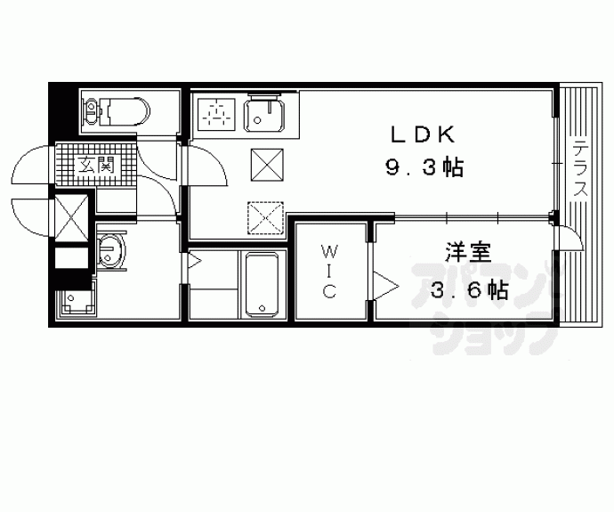 【シンフォニー久津川】間取