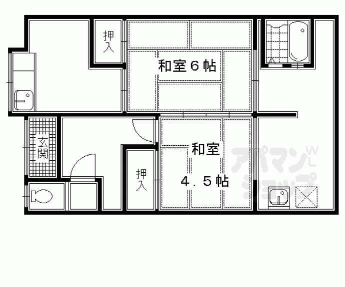 【玉井（順）貸家】間取