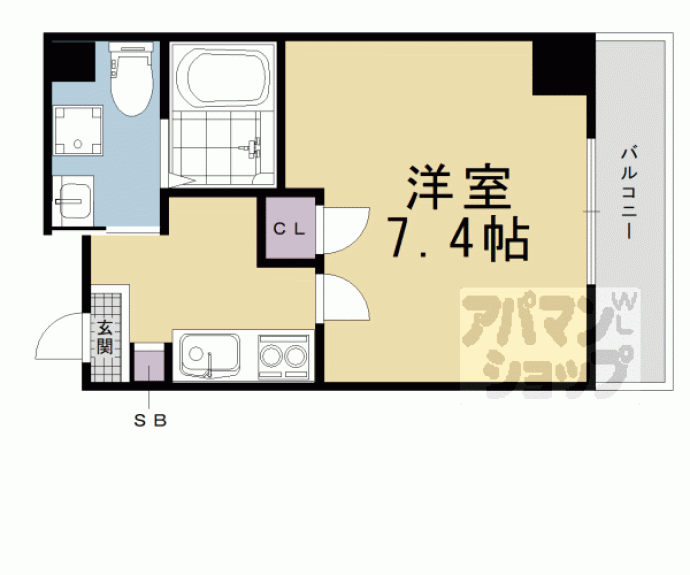 【サクシード伏見京橋】間取