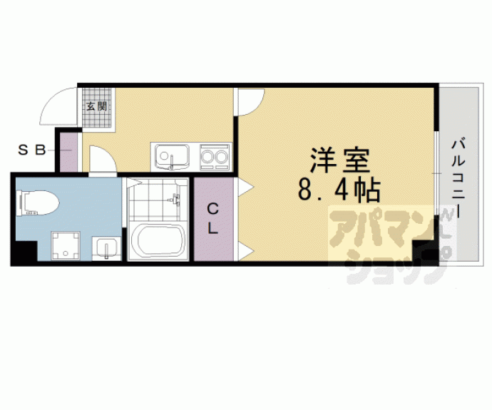 【サクシード伏見京橋】間取