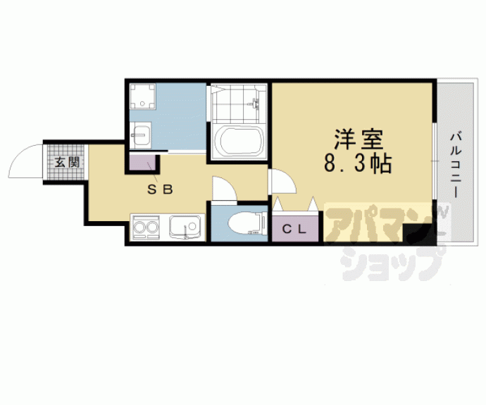 【サクシード伏見京橋】間取