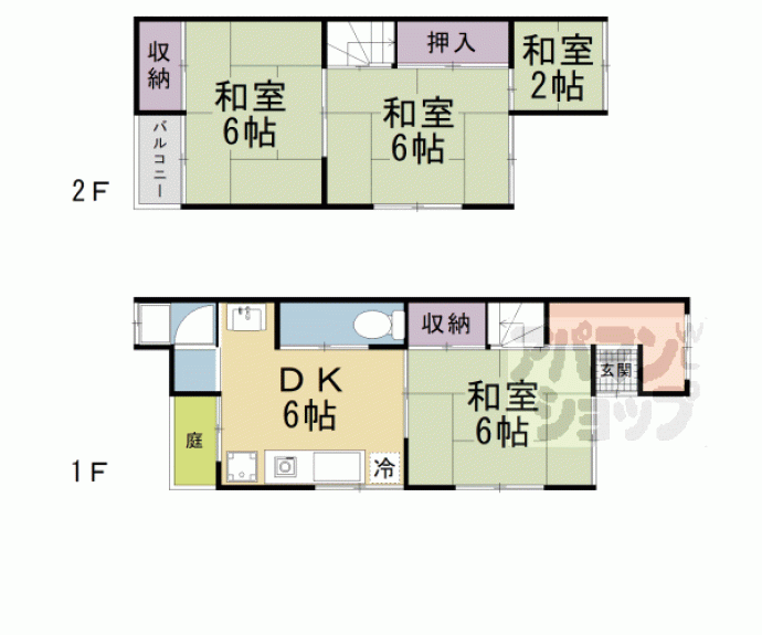 【深草平田町貸家】間取