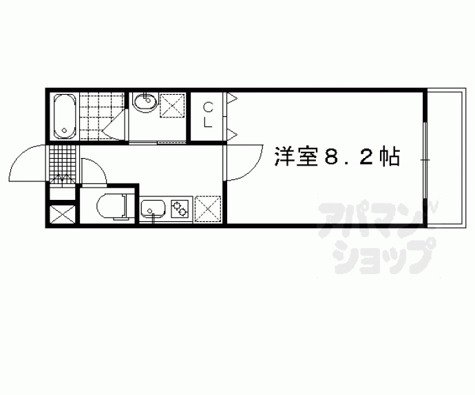 【クレアーレ丹波橋】間取