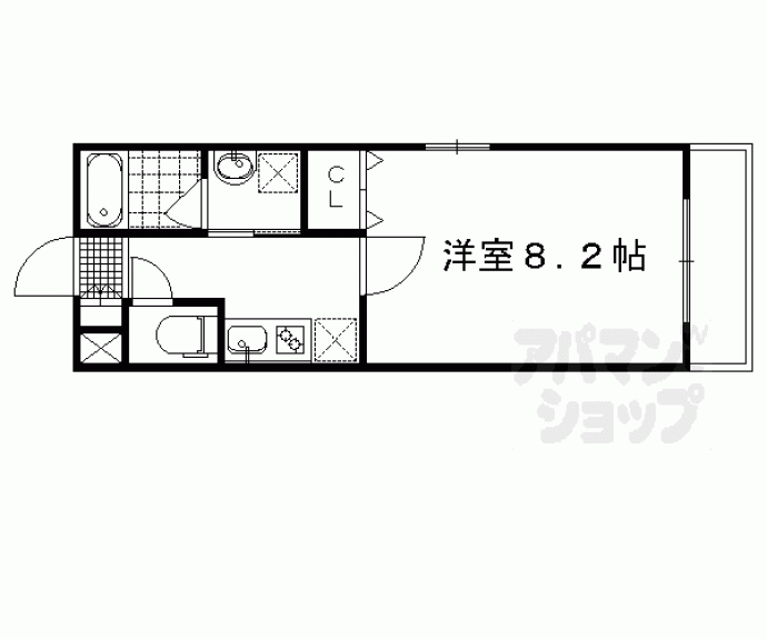 【クレアーレ丹波橋】間取