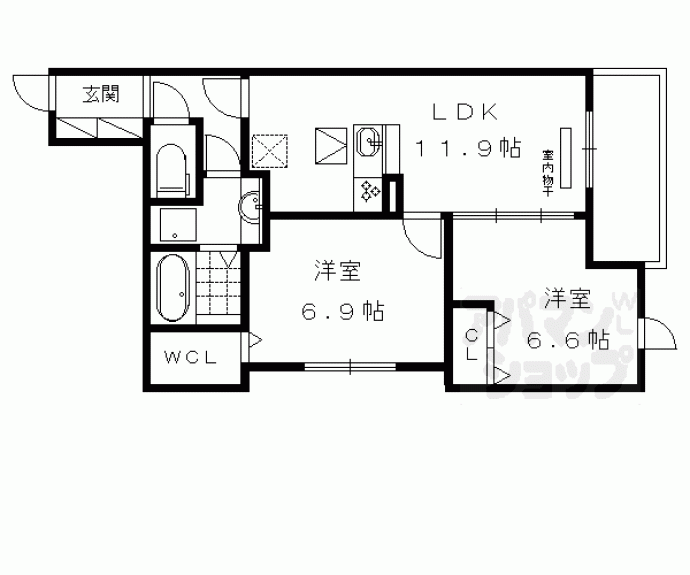 【セジュール神楽田】間取