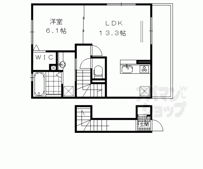 【ウノ　アルボル】間取