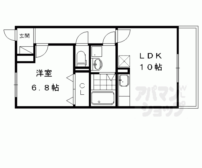 【Ｅｌｖｉｔａ　広野中島】間取