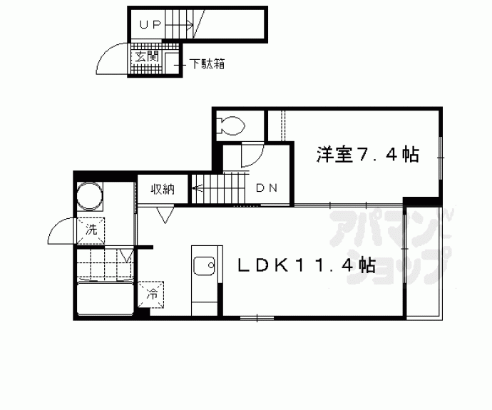 【アマルフィ伏見桃山】間取