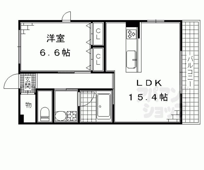 【ベルメゾン丹波橋】間取