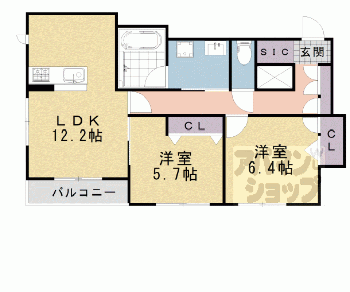 【ローズコート　アネックスⅡ】間取