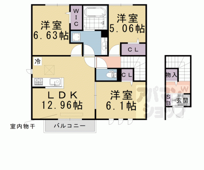 【ガーデン善峯道】間取