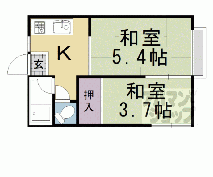 【鷺森荘】間取