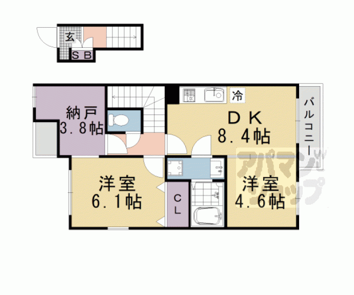 【ＡＳＫ篠（アスク篠）】間取